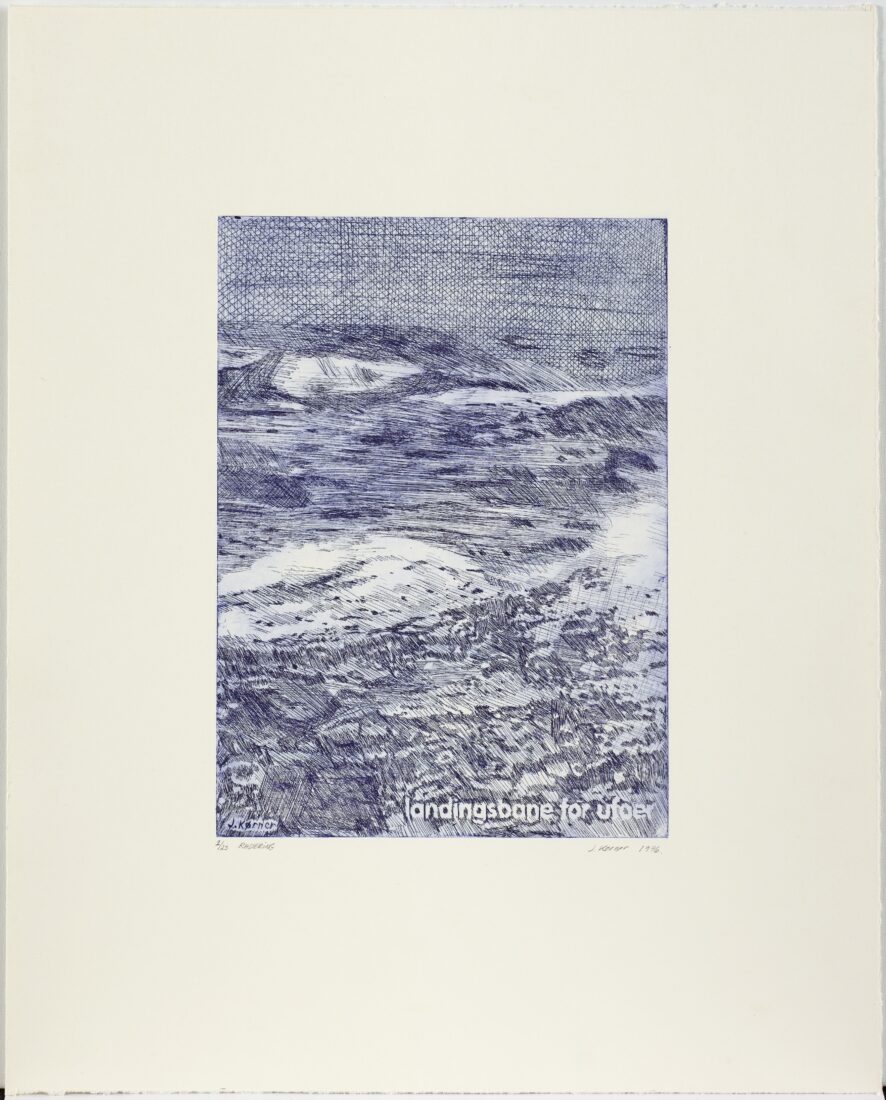 Landingsbane for ufoer · 1996-2015 · 52 x 41,8 cm.