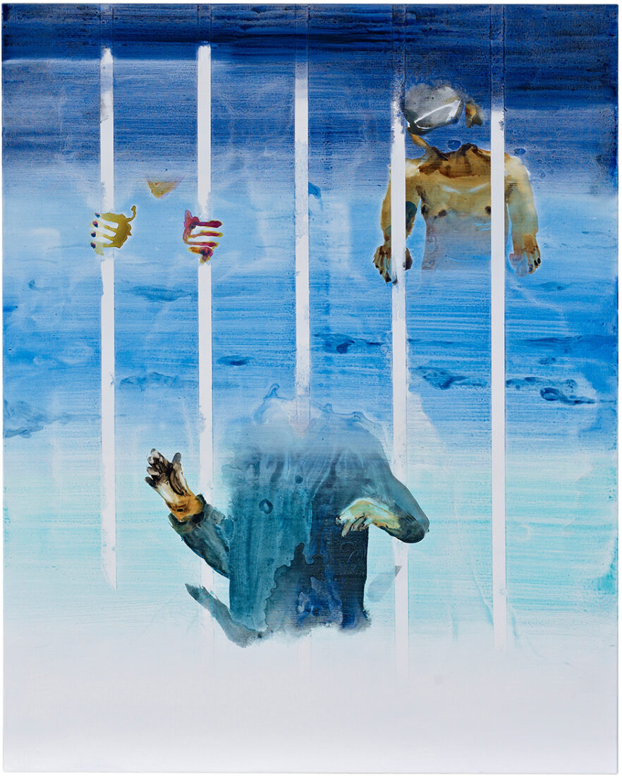 Caught in the Blue · 2013 · 150 x 120 cm.