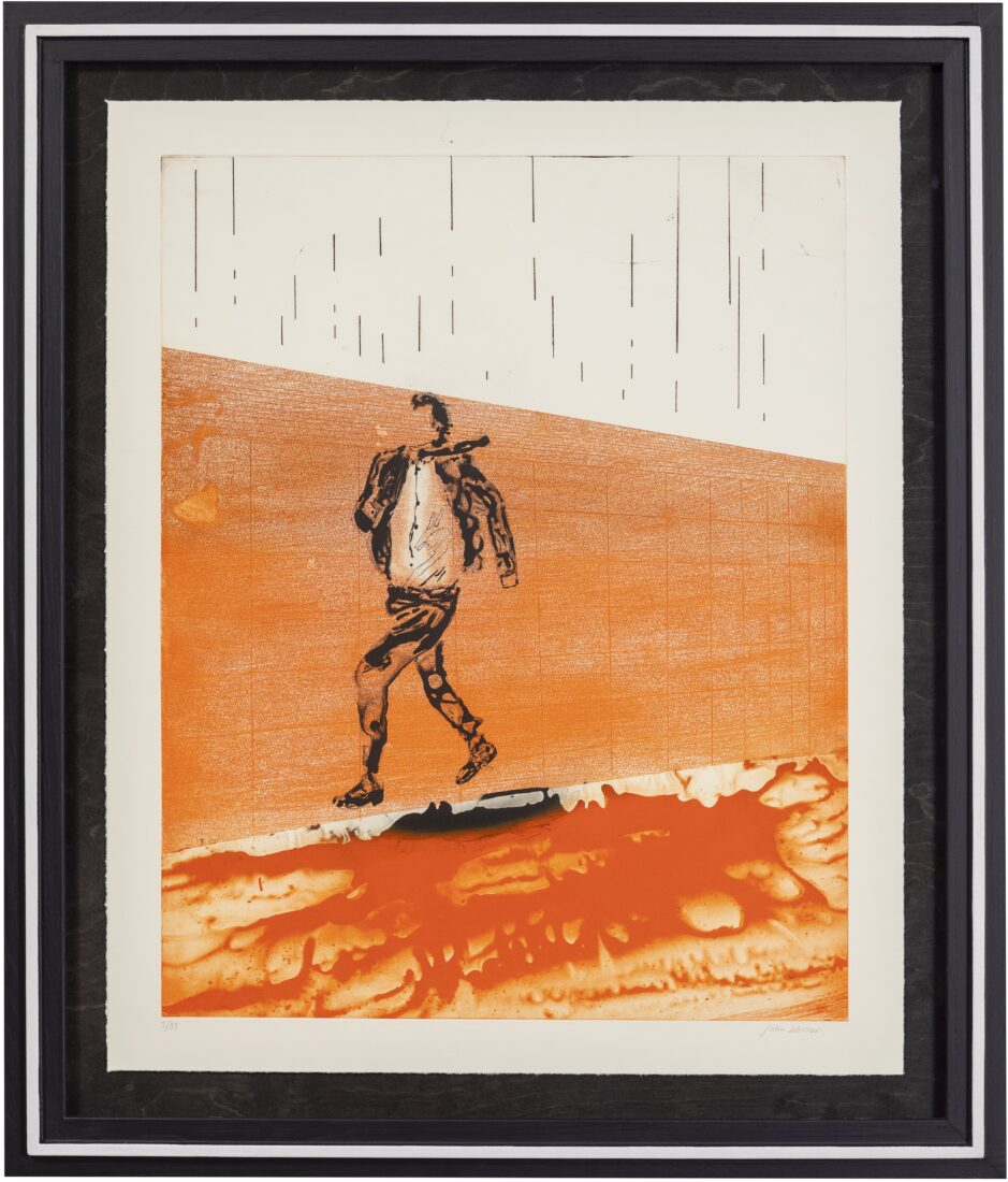 Man Running in Red Sand · 2018 · 77 x 63 cm.