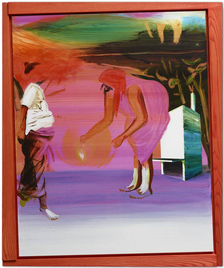 Two Woman with a Factory · 2012 · 150 x 120 (164 x 136 framed).